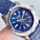 GF Factory Copy Breitling Avenger II GMT 2836 watch Blue Dial Blue Rubber Band (4)_th.jpg